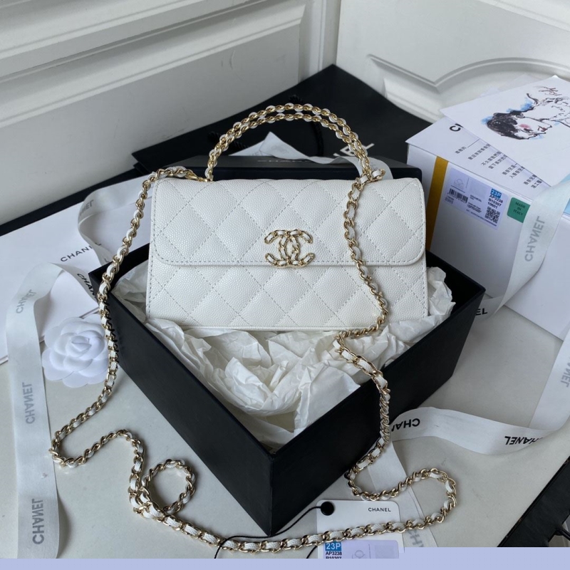 Ch*el top handle bags